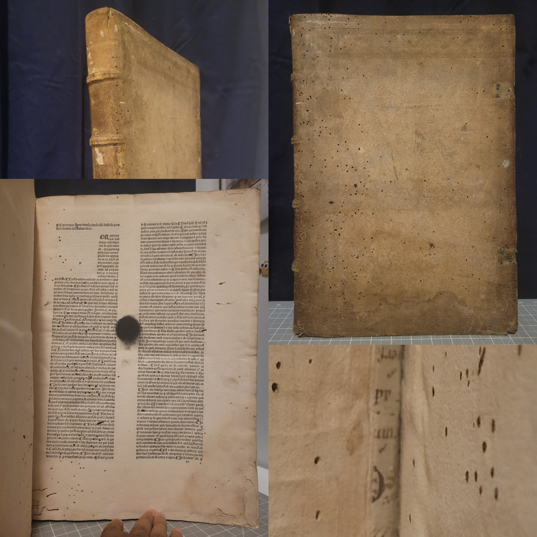 Super I et II Decretalium, 1489. Volume 2 of 2. Extraordinarily Rare, and With 12th Century Manuscript Waste with Neumes