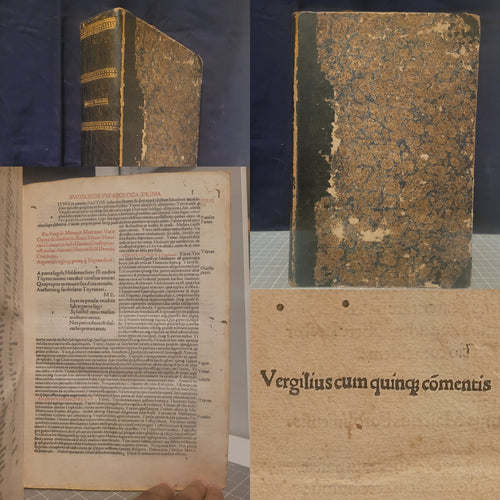Opera [Bucolica and Georgica, with argumenta (comm. Servius, Landinus and Mancinellus); Aeneis, with argumenta (comm. Servius, Donatus and Landinus)]. Add: Maphaeus Vegius: Liber XIII Aeneidos. Additional texts, 1491-1492. A Rare Virgil