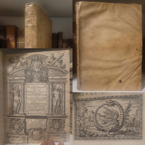 Delle Allusioni, Imprese, et Emblemi del Signor Principio Fabricii, 1588. First and Only Edition of this Allegorical Emblem Book