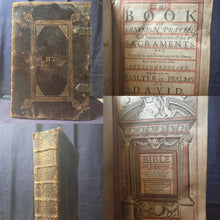 Load image into Gallery viewer, The Book of Common Prayer; Bound With; The Holy Bible Containing the Old Testament and the New; Bound With; A Brief Concordance; Bound With; The Whole Book of Psalmes, 1671/1669/1671/1649. With Silver Fittings and Contemporary Woman Ownership