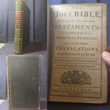 Load image into Gallery viewer, The Holy Bible, containing the Old and New Testaments, 1766. Volume 1 of 2. An Early Scottish Bible in a Beautiful Near Contemporary Binding with Gilt Tooling