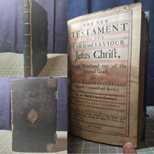 Load image into Gallery viewer, The New Testament of our Lord and Saviour Jesus Christ, 1725. In a Near Contemporary Binding, with Silver Fittings