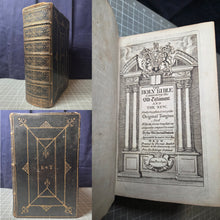 Load image into Gallery viewer, The Holy Bible containing the Old Testament and the New, 1750. Finely Bound in Contemporary Morocco with Early Family Register Notes