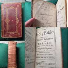 Load image into Gallery viewer, The Book of Common Prayer; Bound With; The Holy Bible containing the Old Testament and the New; Bound With; The Whole Book of Psalms, 1765/1766. With a Beautiful Contemporary Binding and Early Family Register