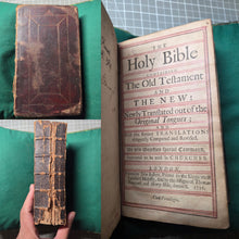 Load image into Gallery viewer, The Holy Bible containing the Old Testament and the New, 1716. With Contemporary Red Ruling