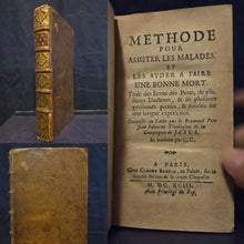Load image into Gallery viewer, Methode Pour Assister les Malades et les Ayder a Faire une Bonne Mort, 1693. An Extremely Scarce French Edition of this Jesuit Ars Moriendi or Art of Dying Well Text