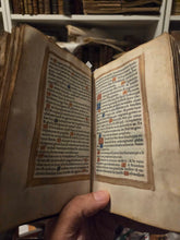 Load image into Gallery viewer, Hore divine virginis Marie, secundum usum Romanum, 1520. A Rare Illuminated Book of Hours Printed on Vellum, and in a Contemporary Binding