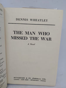 The Man Who Missed the War, 1945. First Edition