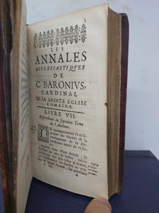 Les Annales ecclesiastiques de Cesar Baronius, 1664. Tome III