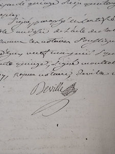 A French Contract of Sale for A. Deville, April 3rd 1775