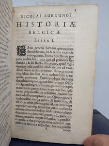 Nicolai Burgundi[i] I.C. Et Professoris Ordinari[i] Codicis In Academia Ingolstadiensi, Historia Belgica, Ab Anno M.D. LVIII., 1633