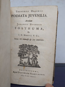 Theophili Hogersii Poemata Juvenilia, 1672