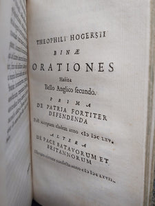 Theophili Hogersii Poemata Juvenilia, 1672