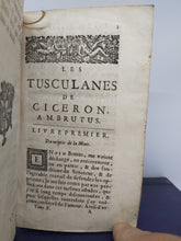 Load image into Gallery viewer, Les oeuvres de Ciceron de la traduction de monsieur du Ryer, 1670. Tome X
