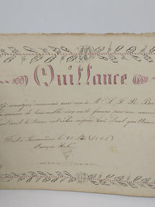 Bookkeeping manuscript for Francois Hobe, May 14 1861