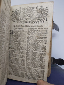 Biblia das ist Die ganze Heilige Schrift Alten und Neuen Testaments, 1815; bound with Evangelisches Gesangbuch, 1835