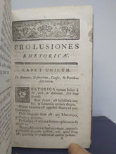 Load image into Gallery viewer, Praeceptiones Rhetoricae, Ex Aristotele, Cicerone Et Quintiliano Depromptae, 1770