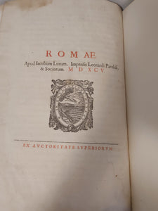 Pontificale Romanum Clementis VIII Pont. Max. iussu restitutum atque editum, 1595