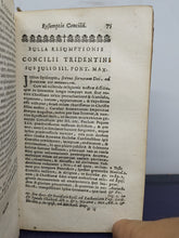 Load image into Gallery viewer, Sacrosancti et oecumenici Concilii Tridentini, Paulo III. Julio III. et Pio IV, 1704