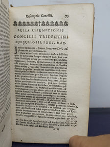 Sacrosancti et oecumenici Concilii Tridentini, Paulo III. Julio III. et Pio IV, 1704