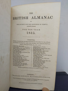 The British almanac of the Society for the Diffusion of Useful Knowledge for the year 1835, 1835
