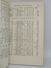 Load image into Gallery viewer, An index to the Sermons, published since the Restoration. Pointing out the texts in the order they be in the Bible, shewing the occasion on which they were preached and directing to the volume and page where they occur, 1734