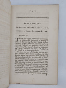 A Curious Letter to the Reverend Edward Bridges Blackett, 1772