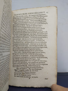 J. v. Vondels Palamedes, of vermoorde onnozelheit: Treurspel. Met de beschryving en uitlegging der vertooningen, zo als het tegenwoordig op den schouwburg word vertoont. Noit te voren alzo gedrukt, 1734