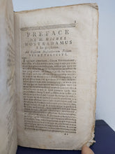 Load image into Gallery viewer, Les Propheties de M. Michel Nostradamus, Divisees en dix Centuries, 1794