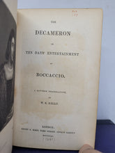 Load image into Gallery viewer, The Decameron, or Ten day&#39;s entertainment of Boccaccio, 1861