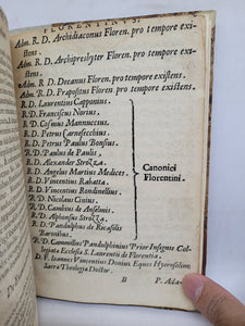 Decreta Synodi Dioecesanae Florentinae. Habitae in Metropolitana Ecclesia die XVII Mensis Maij MDCXXIII, 1623