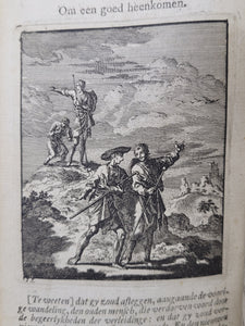 Zedelyke en Stichtelyke Gezangen, van Jan Luiken; Bound with Des Menschen Begin, Midden en Einde, 1734/1754