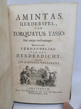 Load image into Gallery viewer, Amintas. Herderspel van Torquatus Tasso, 1715