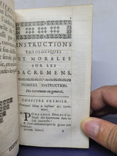 Load image into Gallery viewer, Instructions Theologiques et Morales sur le Symbole, 1714. Tome 1