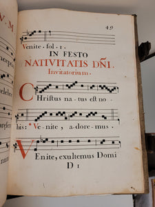Invitatoriale, cum appendice pro feria IV cinerum, die jovis sancto, et parasceves, 1745