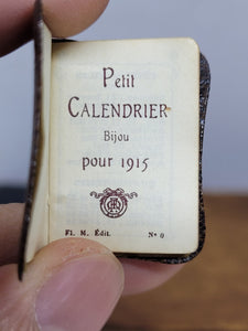 Petit Calendrier bijou pour 1915