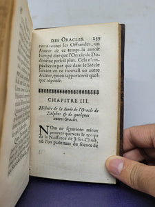 Histoire des Oracles, 1686