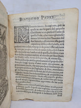 Load image into Gallery viewer, Al santissimo, et Beatissimo Papa Sisto V. Della Precedenza tra la Podesta Ecclesiastica et la Secolare. Libri III, 1586