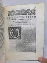 Load image into Gallery viewer, La Politica di Aristotile ridotta in modo di parafrasi dal reuerendo M. Antonio Scaino da Salo, 1578
