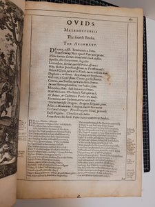 Ovids Metamorphosis Englished, Mythologiz'd, and Represented in Figures, 1640