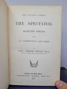 The Spectator: Selected Essays With an Introduction and Notes, 20th Century