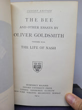 Load image into Gallery viewer, The Bee and Other Essays Together with the Life of Nash, 1914