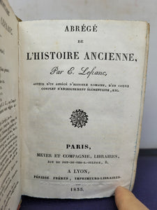 Abrege de l'histoire ancienne, par E. Lefranc, 1833
