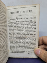 Load image into Gallery viewer, Histoire sainte: Suivie d&#39;un Abrege de la Vie de J.C., 1827