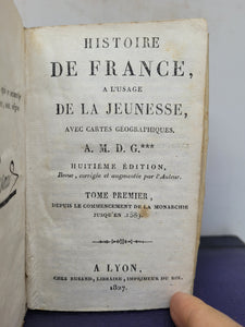 Histoire de France a l'usage de la Jeunesse, 1827
