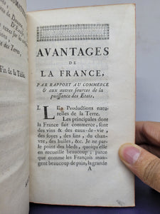 Remarques sur les avantages et les desavantages de la France et de la Grande-Bretagne, 1754