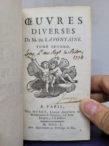 Oeuvres Diverses De M. De La Fontaine. Tome Second, 1750