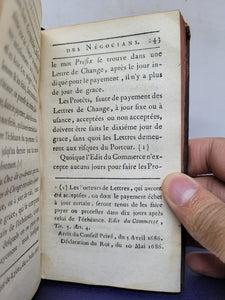 Instruction des Negocians, ouvrage utile aux Juges & Consuls, & à tous ceux qui font le Commerce, 1766