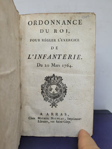 Ordonnance du Roi Pour Regler l'Exercice de l'Infanterie du 20 mars 1764