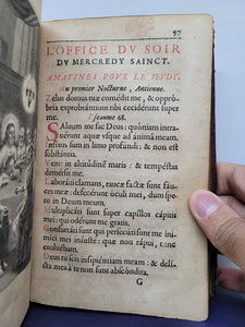 L'Office de la Semaine Saincte, 1661